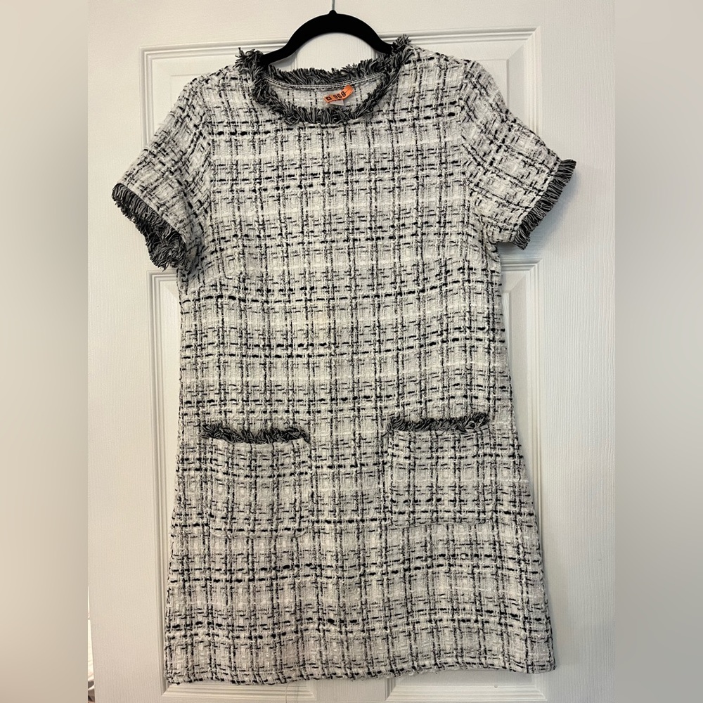 Black & White Tweed Dress